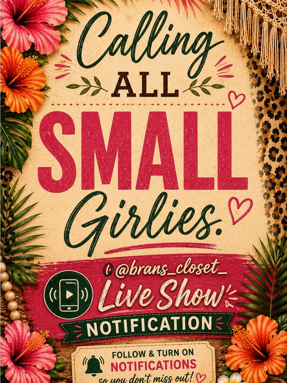 @brans_closet_ Live Show Notification